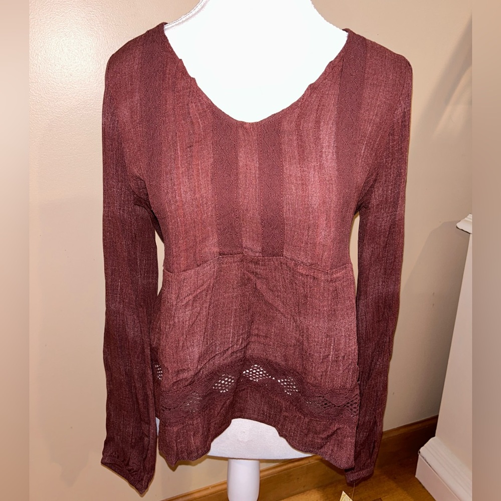 Rewind Juniors Long Sleeve Blouse NWT SIZE MEDIUM